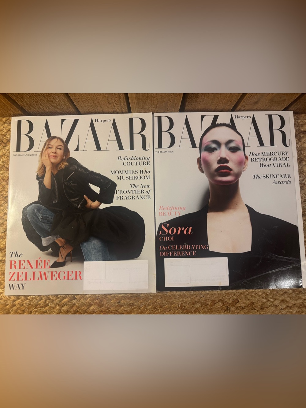 Harper's BAZAAR  Renee Zellweger/April 22    Sora Choi/May 22